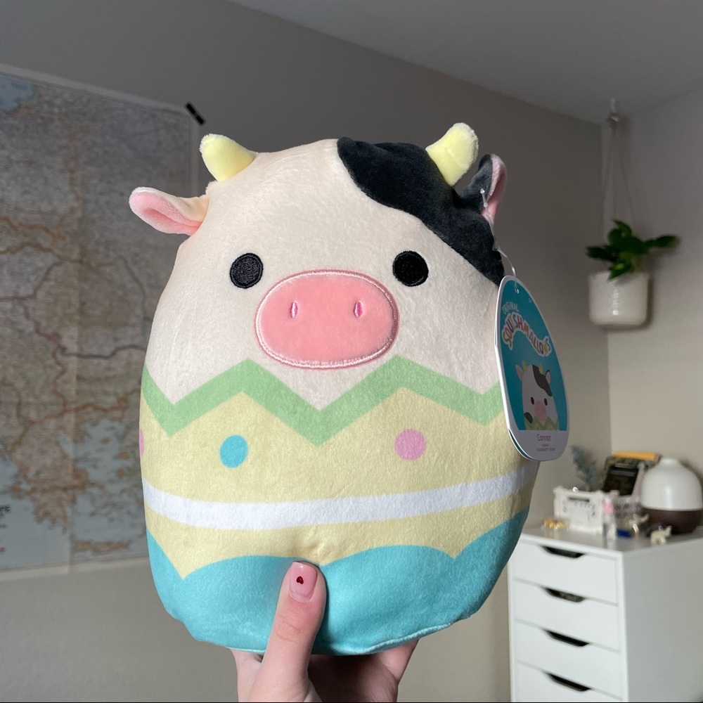 Squishmallows Connor the Cow 8" Stuffed Plush Easter Collection